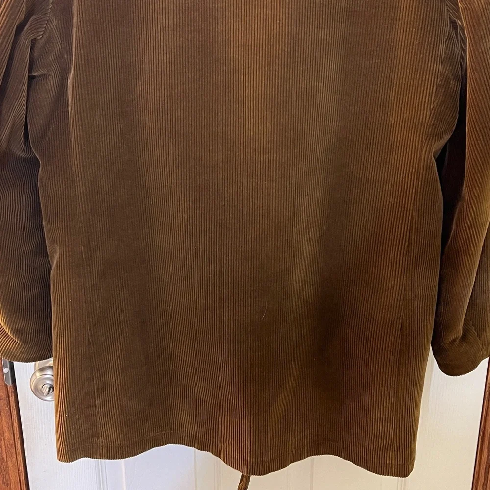 Vintage 70's Campus Outerwear Brown Corduroy Pea Coat Jacket Men's Sz 40 - USA